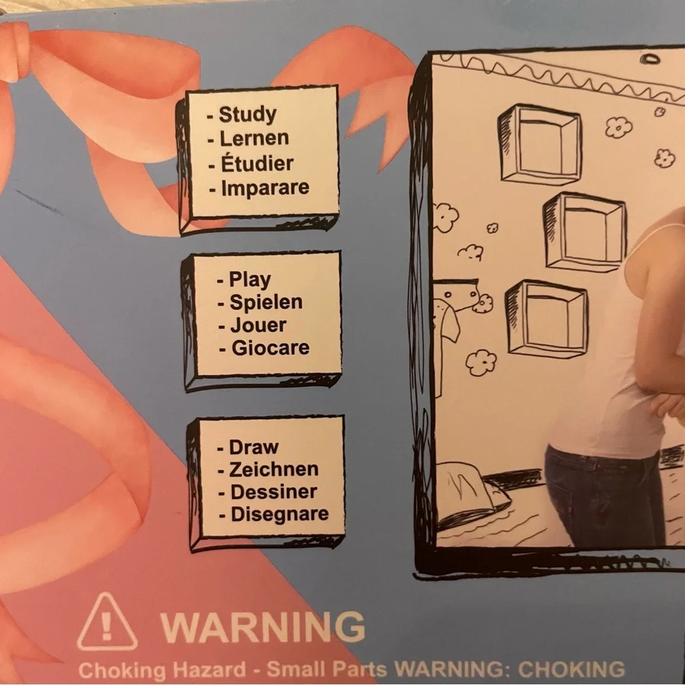 NIB 10-Inch LCD Writing TabletBlack Screen with Multi Accent Frame (2 in pack )